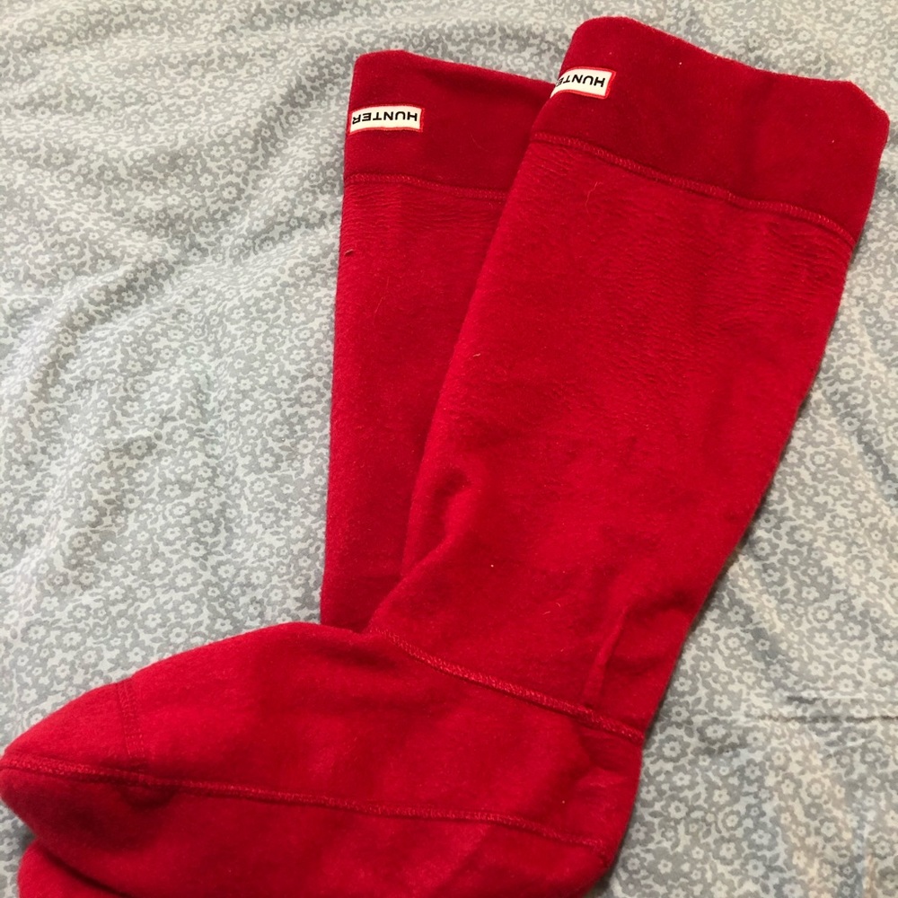 Hunter Wellsock (1 Pair in Red) Size Medium